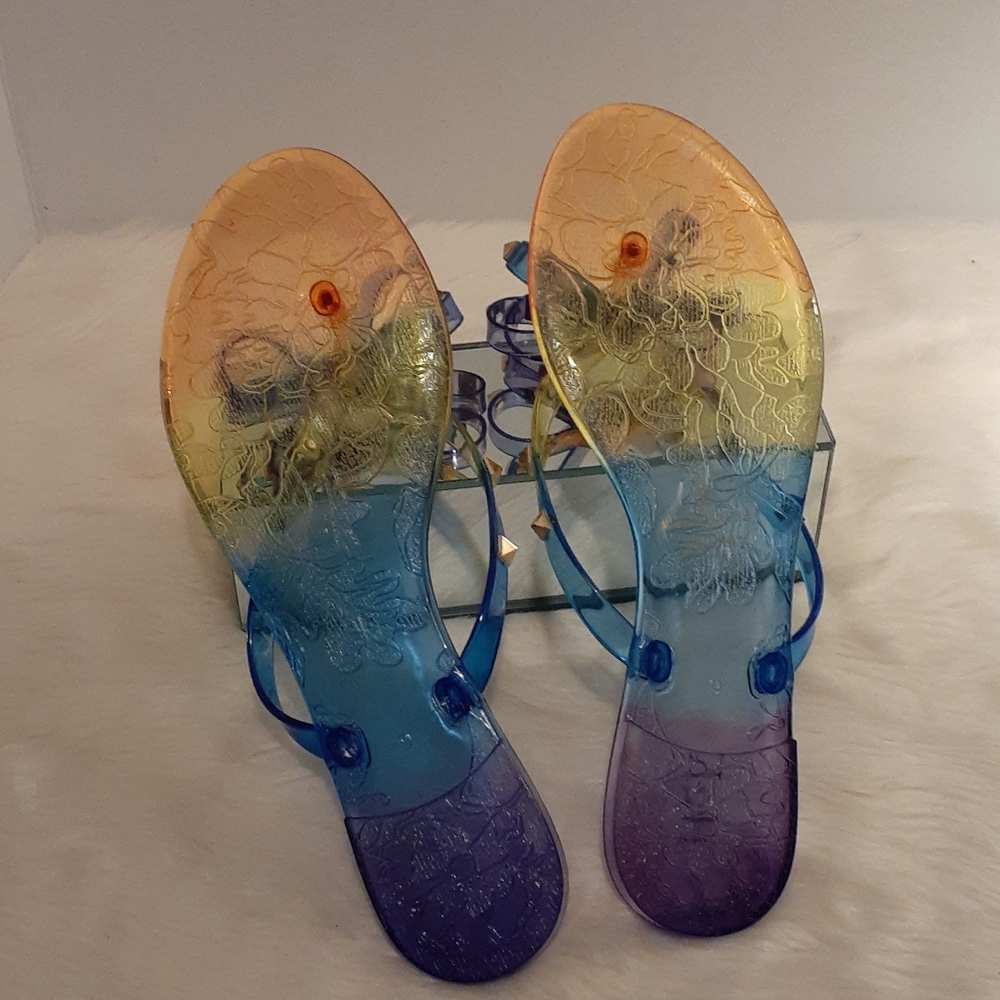 (NWB) RAINBOW FLIP FLOPS - Picture 5 of 5
